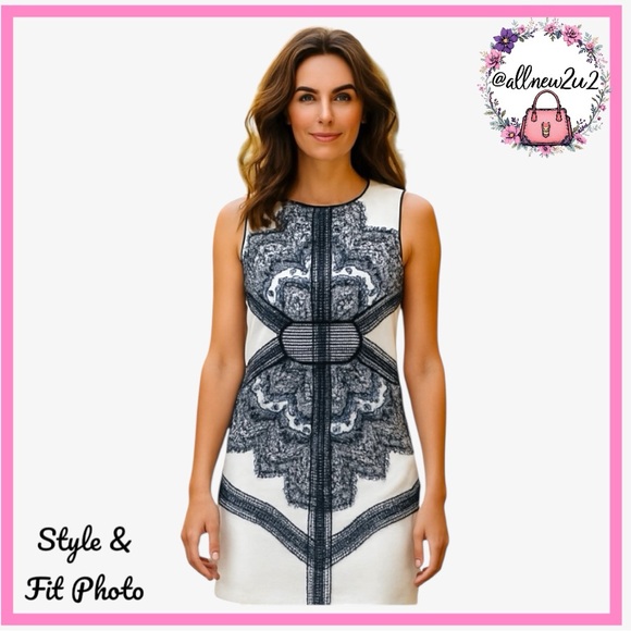 The Vintage Shop Dresses & Skirts - The Vintage Shop Black & White Lace Dress New
